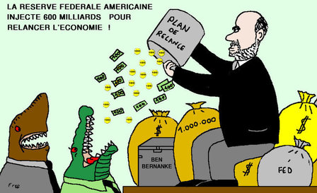 La  Fed  injecte  600 milliards  pour  relancer  l'économie...