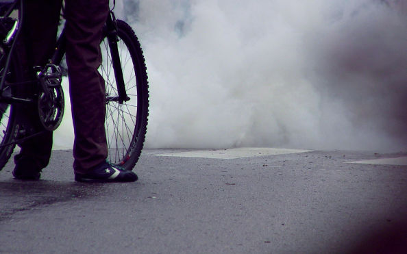 Les cyclistes et la pollution de l’air