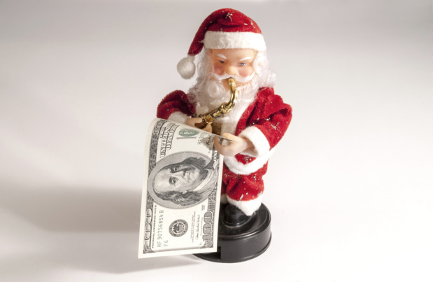 Crédit : dollar santa par Shutterstock
