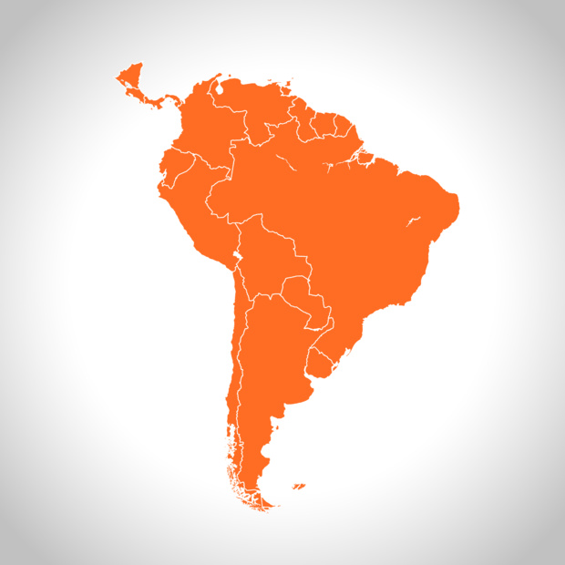 Crédit : Amérique du Sud par Shutterstock